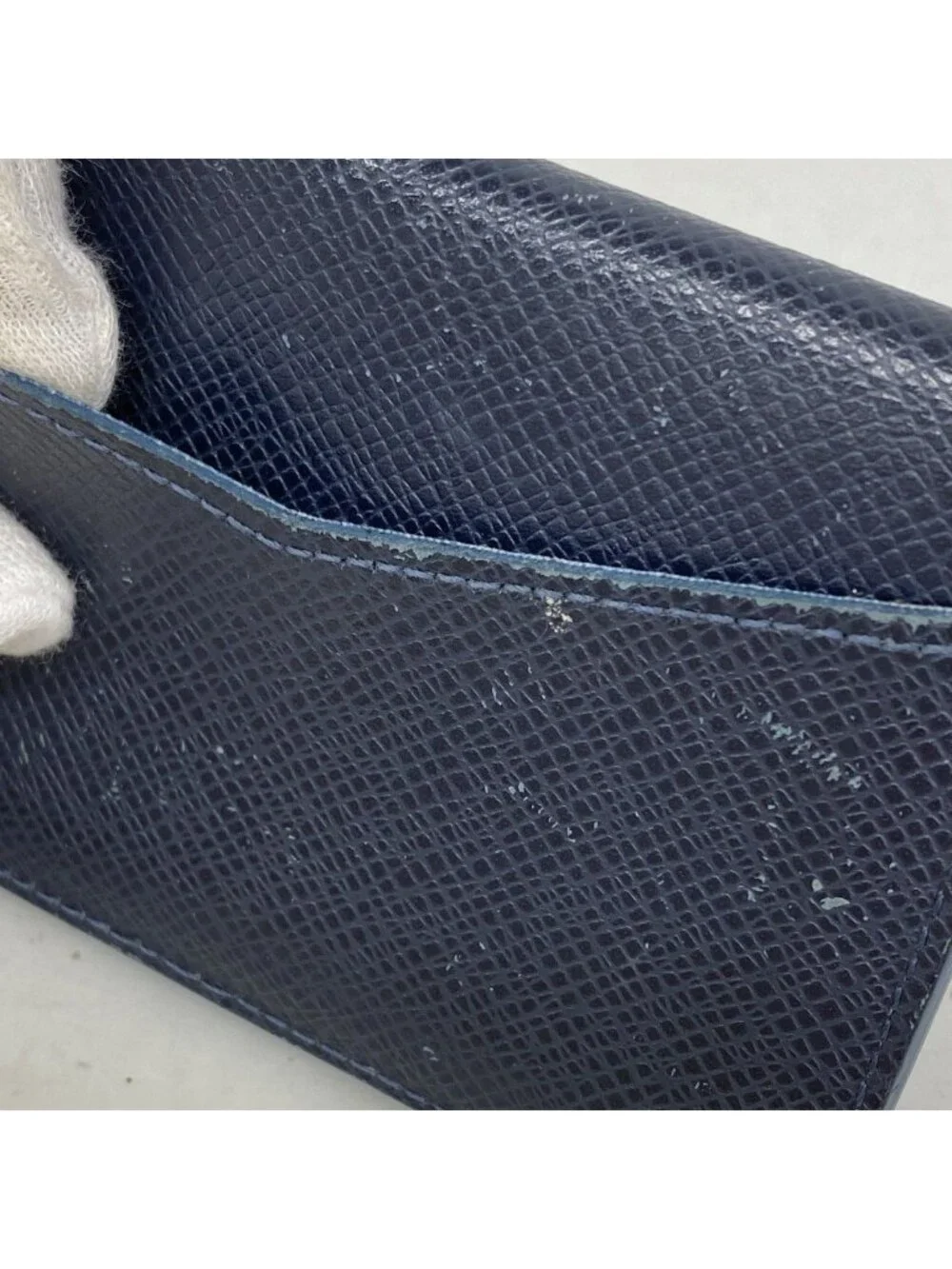 Louis Vuitton Card Case Taiga Organizer de Poche Blue